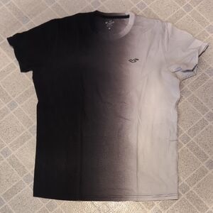 Hollister Gradient Black and White T-Shirt